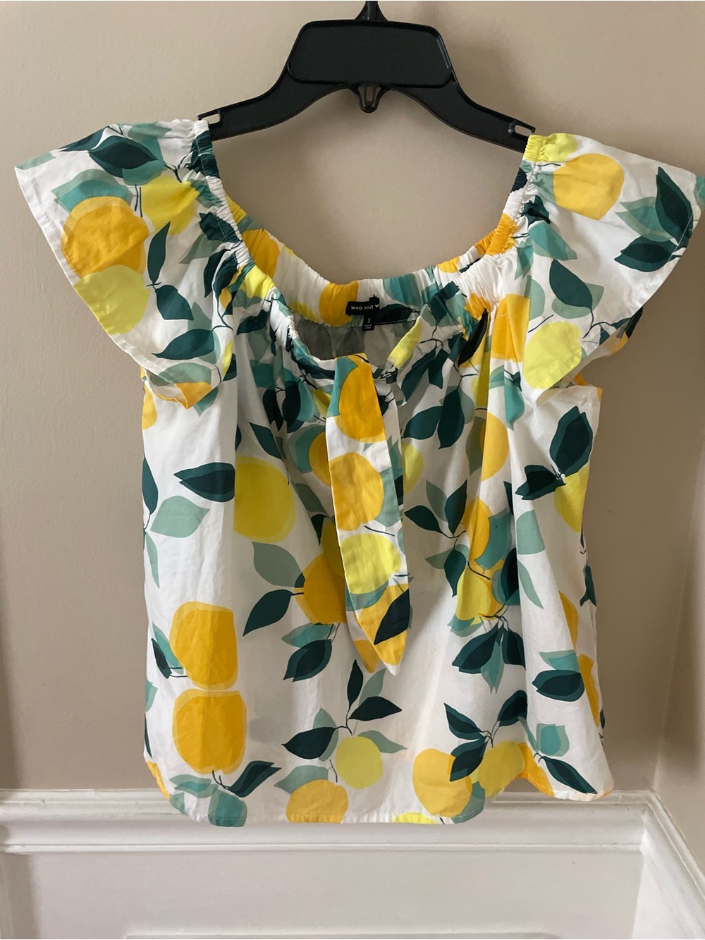 Who What Wear Lemon Top & Skirt Set Medium - Picture 2 of 5